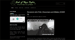 Desktop Screenshot of endofdaysradio.com